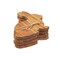 Easter Bunny Shaped Acacia Wood Premium Set of 4 Drink Coasters 4"